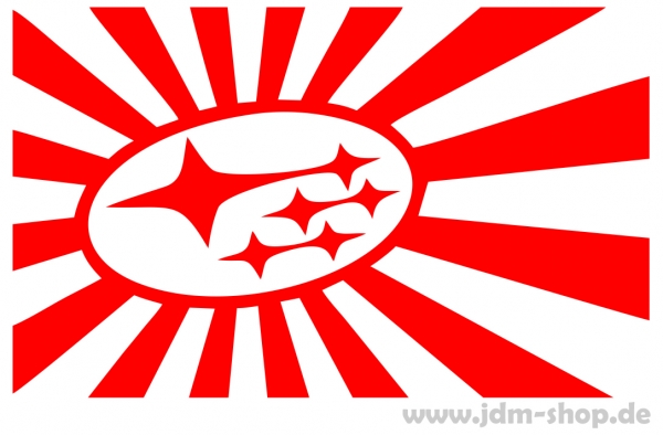 Rising Sun Subaru Decal