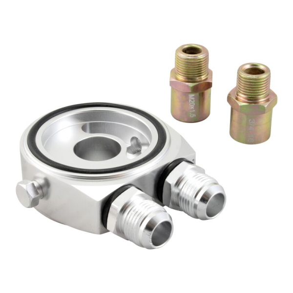 Ölkühler Adapter Sandwich Plate mit Winkel AN10 - D1 Spec