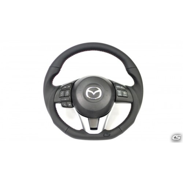 Mazda 3 14-16 / CX-5 13-16 / CX-3 16+ Corksport Leather Steering Wheel