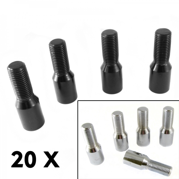 Steel Wheel Bolts M12 x 1.25 Short 45mm JAPAN Racing