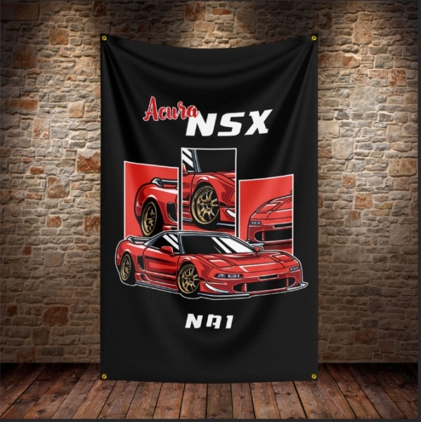 Banner Honda Acura NSX Rot 90cm x 150cm