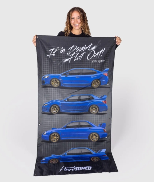 Banner Subaru WRX STI Generations Garage