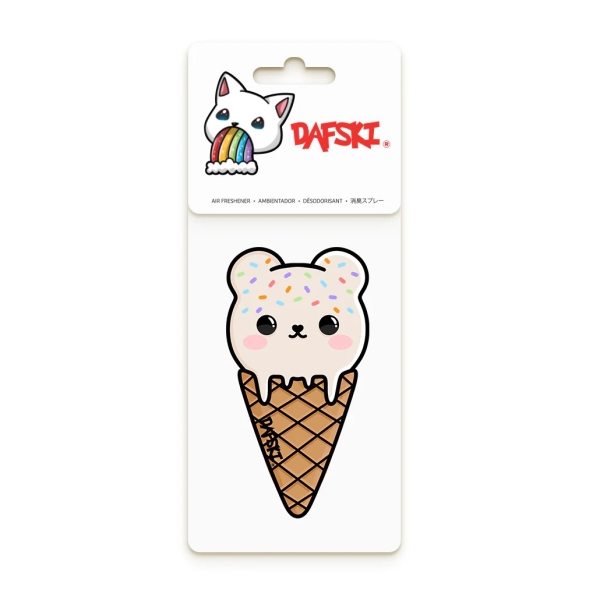 Dafski Bear Ice Cream White Duftbaum Air Freshener - Bubble Gum