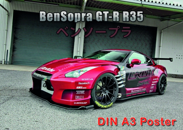 A3 Poster BenSopra GT-R R35 Nissan