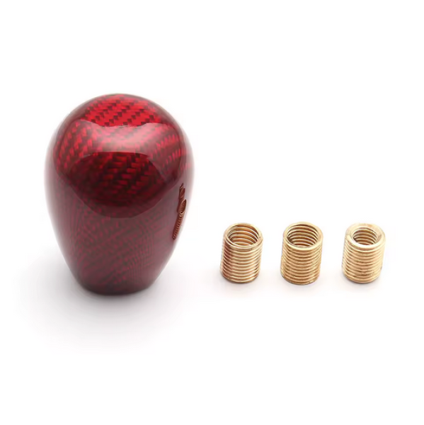Carbon Red Shift Knob Universal "Oval"