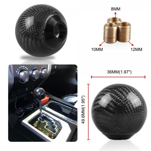 Carbon Shift Knob Universal *Ball Shape*