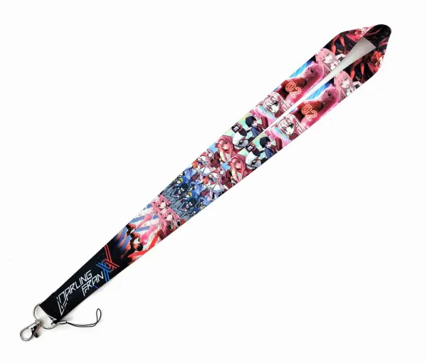 Darling in the Franxx Schlüsselband Lanyard 48cm Schwarz