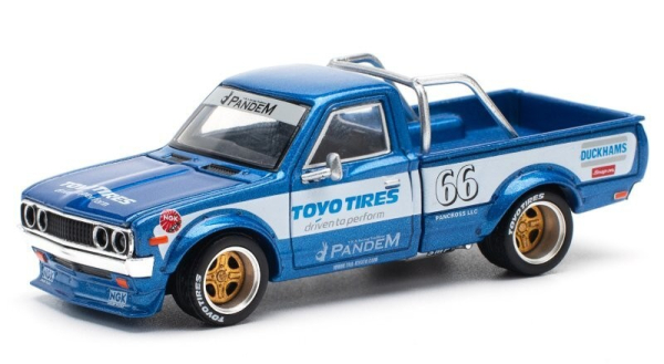 1/64 Pandem Datsun 620 Blau - Pop Race