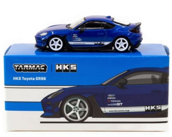 1/64 HKS Toyota GR86 Blue - Tarmac