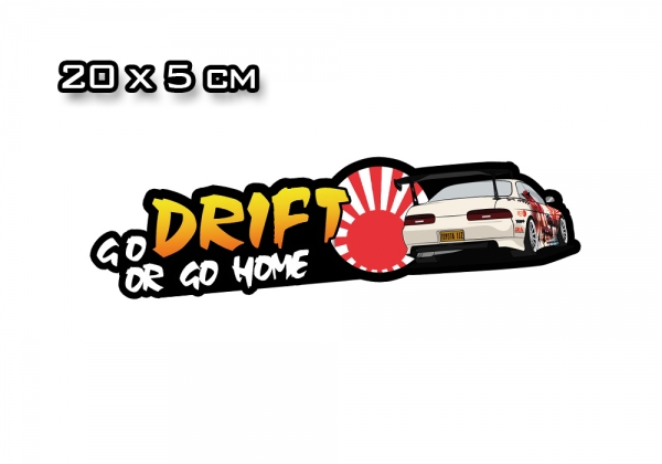 Itasha Racing Decal "Go Drift" Toyota Soarer