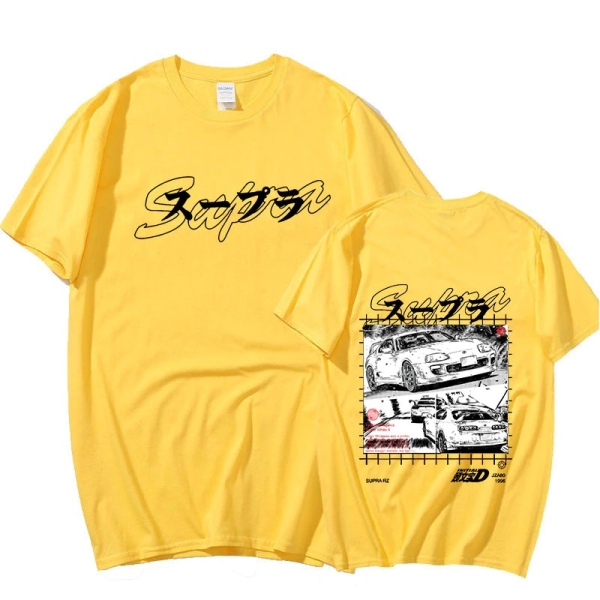 Toyota Supra MK4 Comic Shirt Yellow