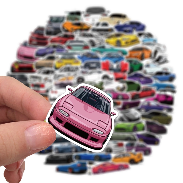JDM Mini Cars Sticker Pack 50pieces