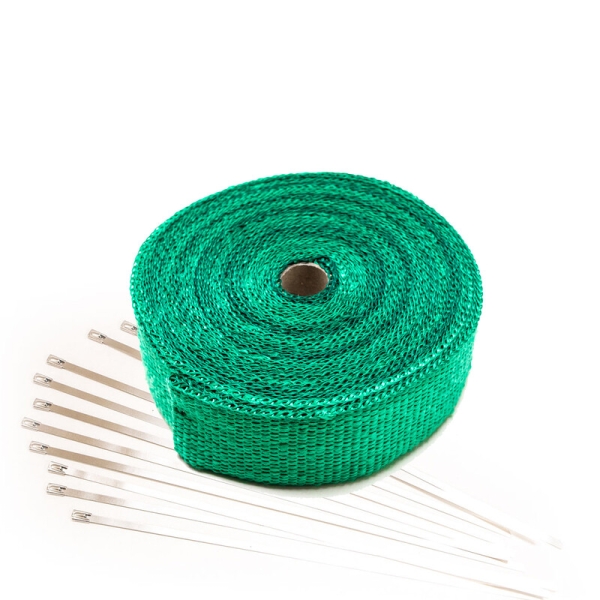 Heat Wrap 5cm x 15m Roll Green - Exhaust Manifold