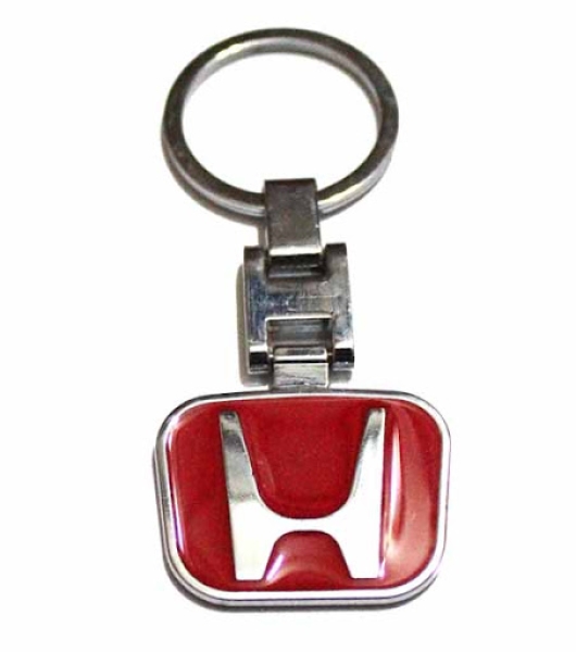 Honda Metall Schlüsselanhänger 3D Rot