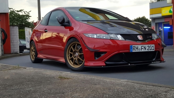 TEGIWA CARBON FIBRE VENTED BONNET HONDA CIVIC FN2 07-11