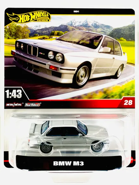 1/43 BMW M3 Silver - Hot Wheels Premium