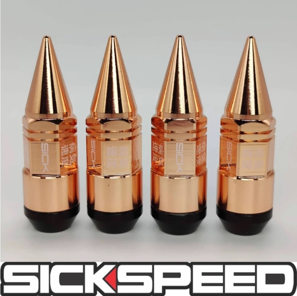 Steel Lug Nuts 2pcs MINI Spikes 76mm M12x1.5 Radmuttern - SICKSPEED