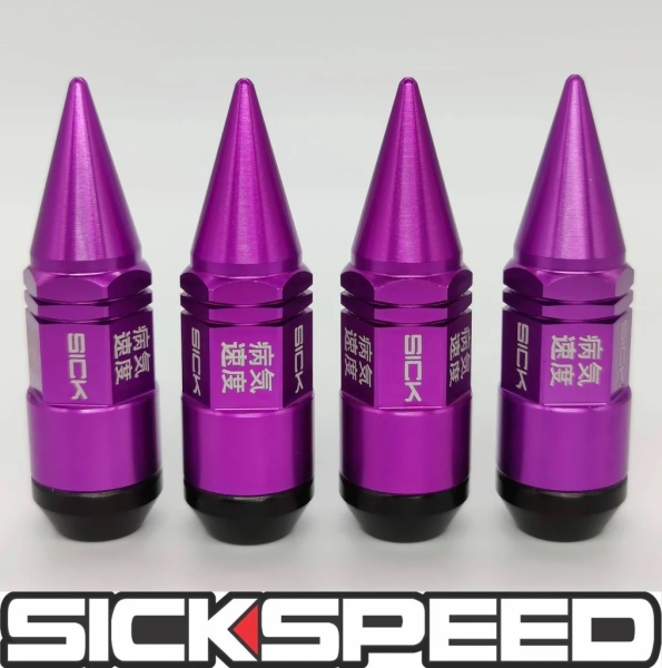 Steel Lug Nuts 2pcs MINI Spikes 76mm M12x1.5 Radmuttern - SICKSPEED