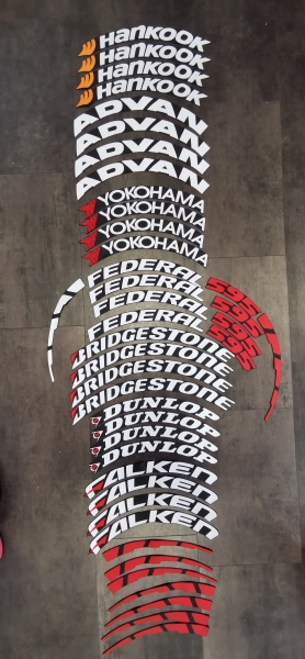 Tire Sticker Dunlop 4er Set