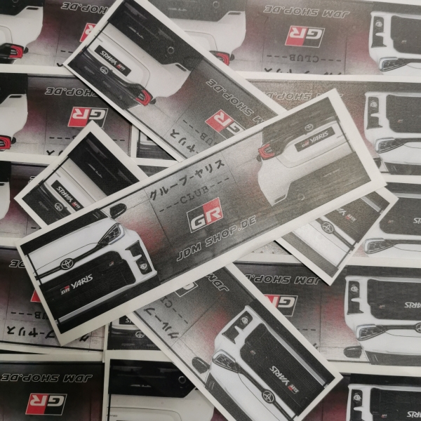 Club Yaris GR Front & Back Sticker