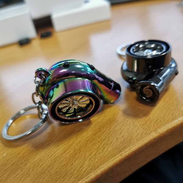 Turbo Keychain with Spooling, BlowOff and Lighter