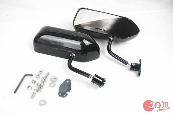 F1 Style Carbon Race Mirror BIG