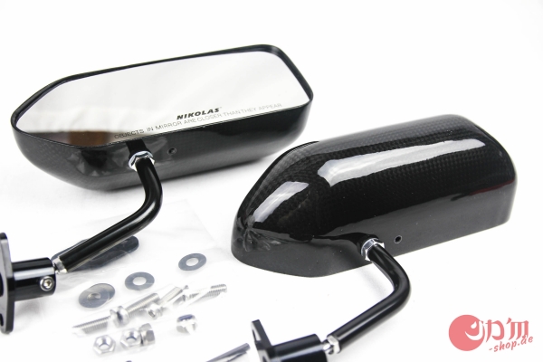 F1 Style Carbon Race Mirror BIG