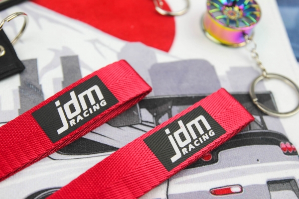 JDM Racing Keyring Lanyard Red, Black, Blue, Green