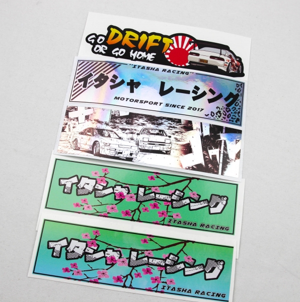 Itasha Racing Decal "Cherry Blossom" Sakura Green Blue