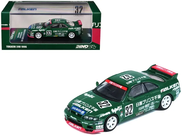 1/64 INNO64 Nissan Skyline GT-R R33 #32 Prince Chiba Falken N1 Super Endurance Series Tokachi 24h 1996