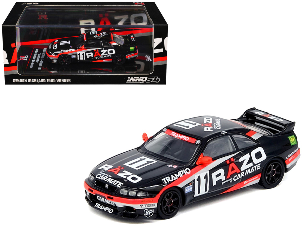 1/64 INNO64 Nissan Skyline GT-R R33 #11 Razo Trampio N1 Super Endurance Series Sendan Highlight 1995 Winner