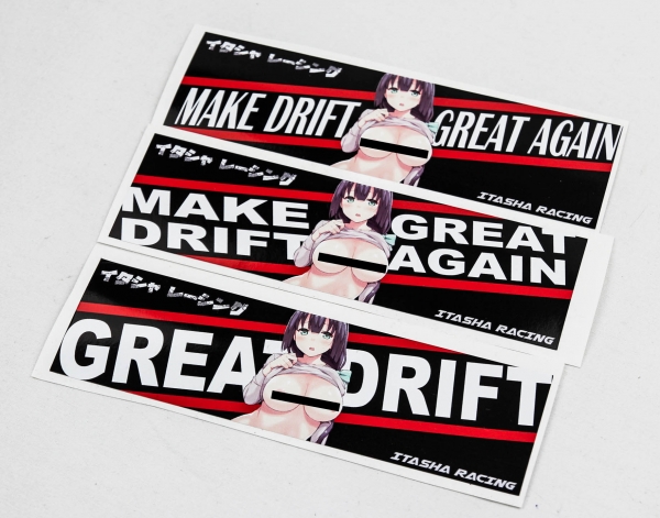Itasha Racing Decal "MAKE DRIFT GREAT AGAIN" Nr2