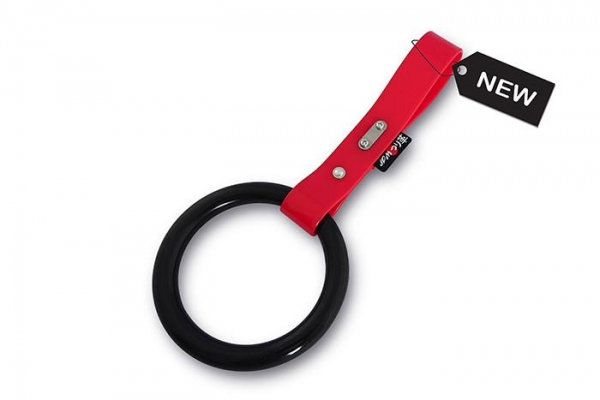 JDM Tsurikawa / Bosozoku Ring Black Strap Red