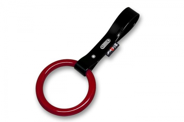 JDM Tsurikawa / Bosozoku Ring Red Strap Black