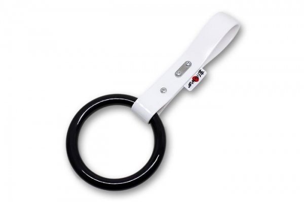 JDM Tsurikawa / Bosozoku Ring Black Strap White