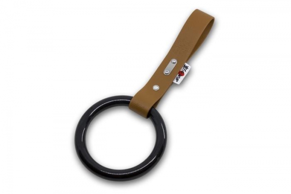 JDM Tsurikawa / Bosozoku Ring BLACK Vintage Leather Strap
