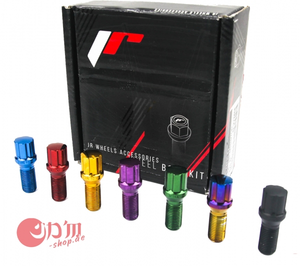 JAPAN Racing Steel Wheel Bolts Colored M14 x 1.25