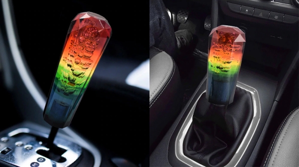 Bubble Dildo Style Shift Gear Knob Jamaica Colors 10/15/20cm LED
