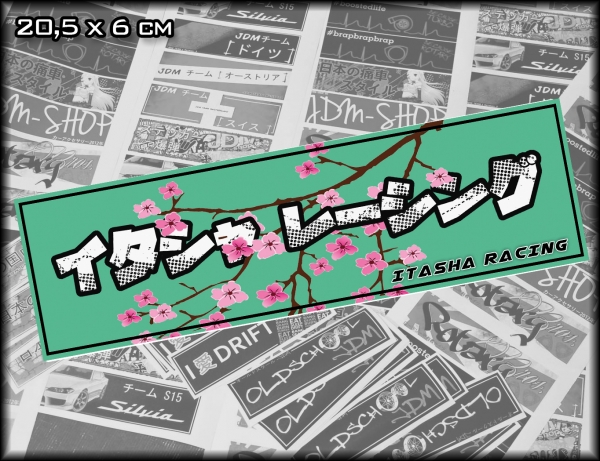 Itasha Racing Decal "Cherry Blossom" Sakura Green