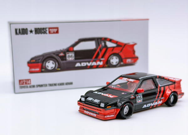 1/64 Kaido House Toyota AE86 Sprinter Trueno Kaido Advan - Mini GT
