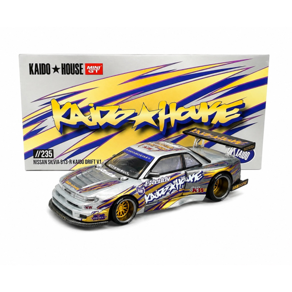 1/64 Kaido House Nissan Silvia S13-R KAIDO DRIFT V1 - Mini GT