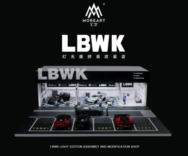 1/64 LBWK Diorama Showroom With Lights