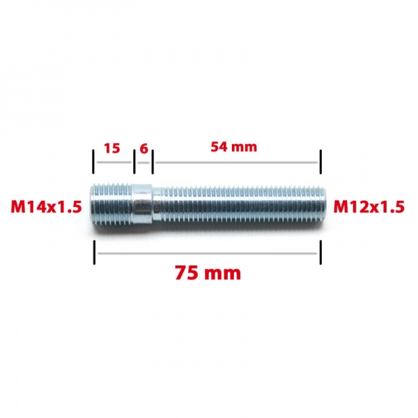 Wheel Stud M14x1.25 to M12x1.5 Swap Competition - VAG Audi Mercedes - Kopie