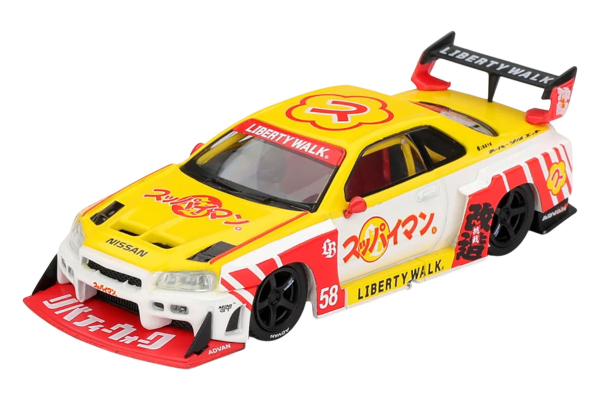 1/64 Nissan LB-ER34 Super Silhouette Skyline Suppaiman Okinawa - Mini GT