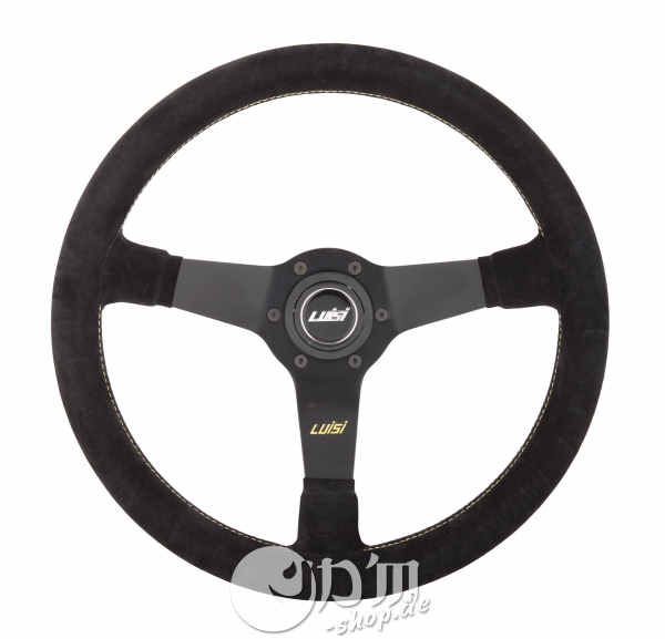 Luisi Mirage Suede Leather 350mm Steering Wheel TUV Approved
