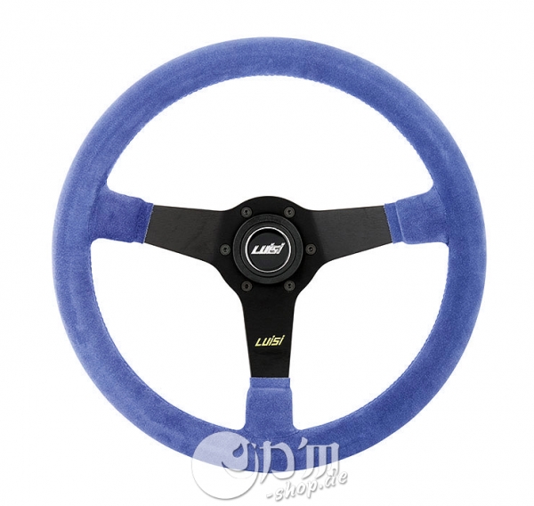 Luisi Mirage Suede Leather 350mm Steering Wheel TUV Approved