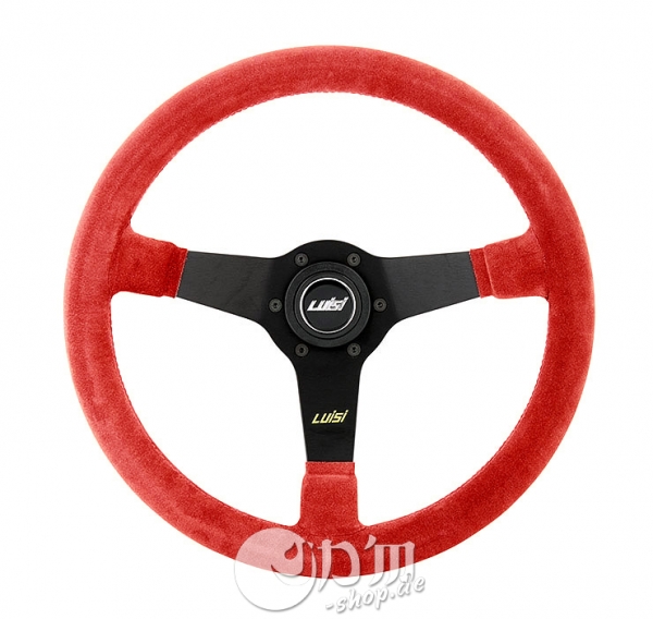 Luisi Mirage Suede Leather 350mm Steering Wheel TUV Approved