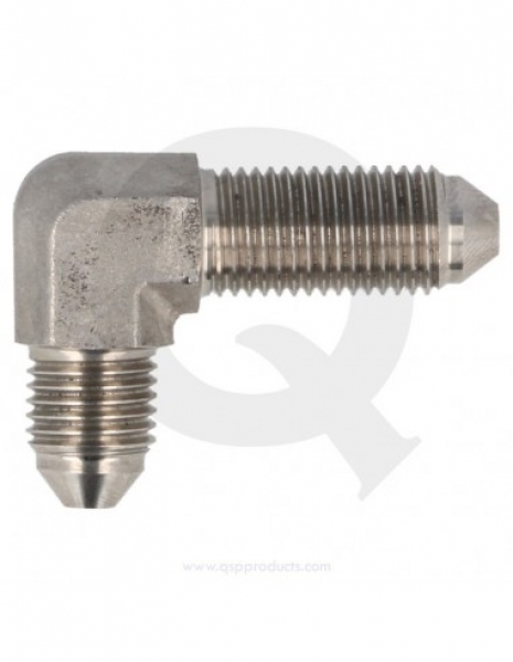 QSP Brake Firewall 90 Degrees -3 AN Stainless Steel