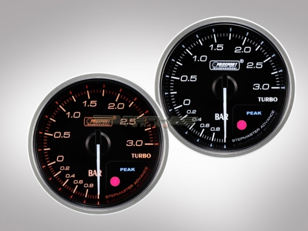 Prosport Boost Pressure Gauge Supreme Premium Serie 52mm