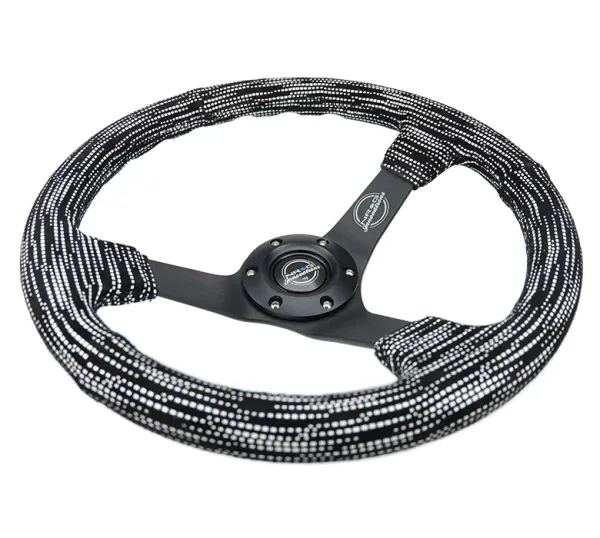 NRG Innovations Lenkrad Schwarze Kreuzstichnaht Hyper Drive Schwarz - Schwarz 350mm Wildleder